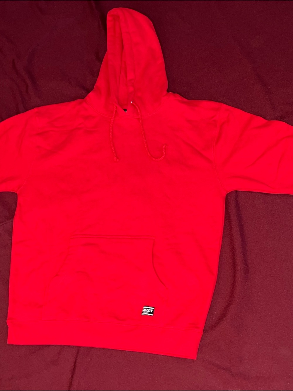 Grizzly Red Men's Hooded Sweatshirt - Unbranded